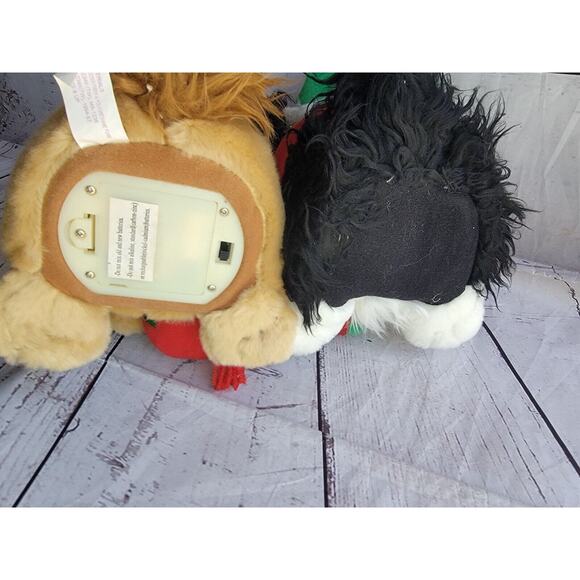 TL Toys Christmas Carol Singing Animated Spaniel Dogs WORKS JC Penney Music - Picture 6 of 9